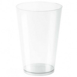 Vasos de Plástico PS Cocktail Pequeños Transparentes 400ml (25 Uds)