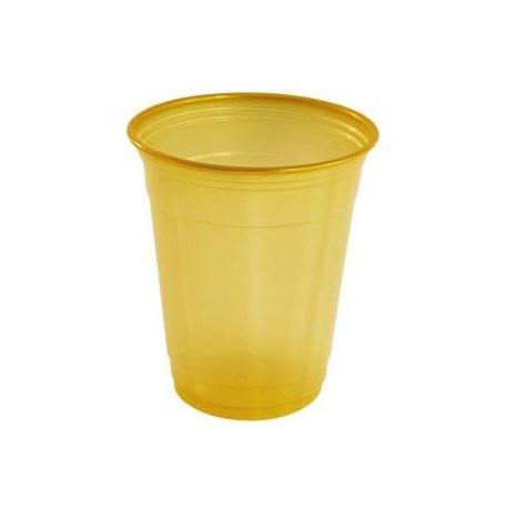 Vasos de Plástico PP Dorados 360ml (10 Uds)