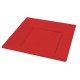 Platos de Plástico Cuadrados Rojos 23cm (5 Uds)