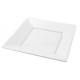 Platos de Plástico Cuadrados Blancos 17cm (6 Uds)