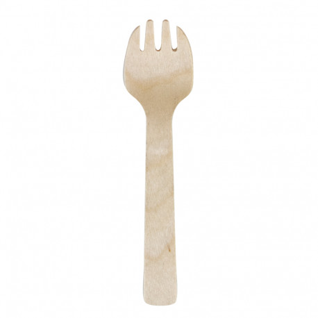 Tenedores de Madera Ecológicos 16,5cm (100 Uds)