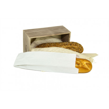 Bolsas de Papel Blancas 9+5x32cm 40gr (1.000 Uds)