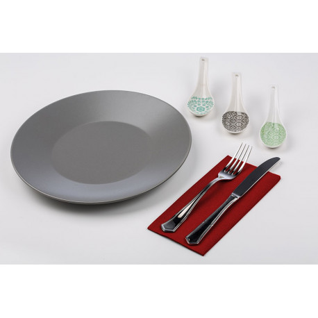 Servilletas de Papel Punta Punta 40x40cm Plegado 1/8 Rojas (1200 Uds)