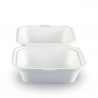 Envases Biodegradables para Hamburguesas Caña de Azúcar 15x15x8cm (50 Uds)