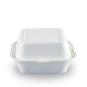 Envases Biodegradables para Hamburguesas Caña de Azúcar 15x15x8cm (50 Uds)