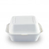 Envases Biodegradables para Hamburguesas Caña de Azúcar 15x15x8cm (50 Uds)