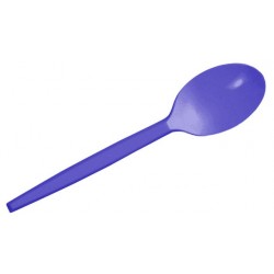 Cucharas de Plástico Azul Marino 16,5cm (15 Uds)