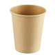 Vasos Biodegradables de Cartón Kraft y PLA 240ml (50 Uds)