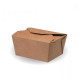 Cajas de Cartón Kraft para Comida 12,5x10,5x6,5cm 780ml (25 Uds)
