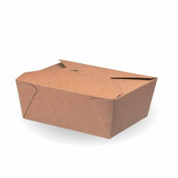 Cajas de Cartón Kraft para Comida 17x14,5x6,5cm 1.350ml (25 Uds)