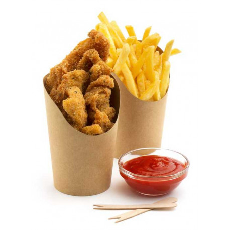 Envases de Cartón para Patatas y Fritos 360ml (50 Uds)