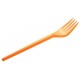 Tenedores de Plástico Naranjas 16,5cm (15 Uds)