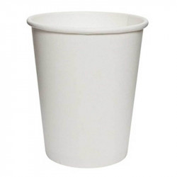 Vasos de Cartón Blanco 250ml Ø8cm (50 Uds)