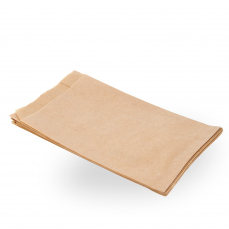 Bolsas de Papel Kraft 14+7x24cm 40gr (250 Uds)