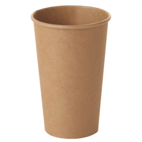 Vasos de Cartón Kraft 16Oz/480ml Ø9cm (50 Uds)