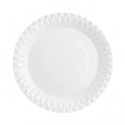 Platos Biodegradables de Cartón Blanco 28cm (25 Uds)