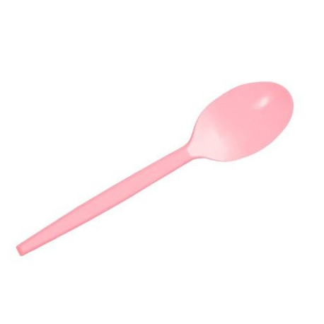 Cucharitas de Plástico Café / Postre Rosas Baby 12,5cm (540 Uds)