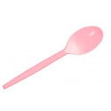 Cucharas de Plástico Rosas Baby 16,5cm (15 Uds)