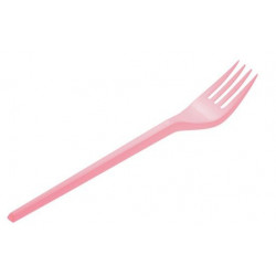 Tenedores de Plástico Rosas Baby 16,5cm (15 Uds)