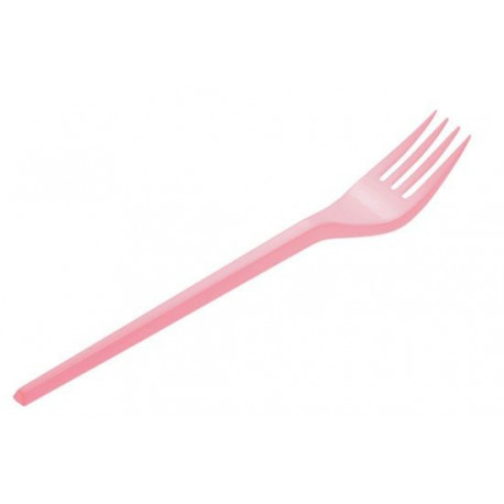Tenedores de Plástico Rosas Baby 16,5cm (15 Uds)