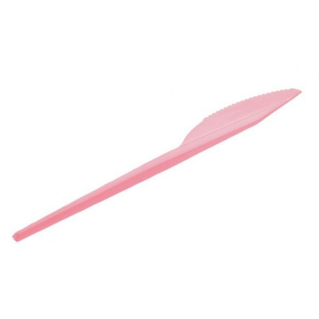 Cuchillos de Plástico Rosas Baby 16,5cm (540 Uds)
