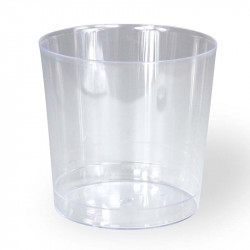 Vaso Chiquito/Zurito Alto Plástico PS Transparentes 330ml (20 Uds)