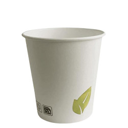 Vasos Biodegradables de Cartón Natural 120ml Ø6,1cm (50 Uds)