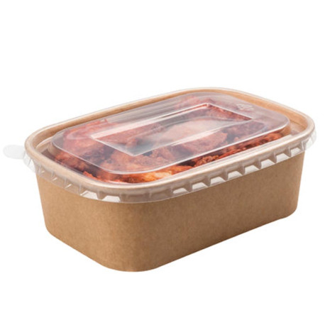 Envases de Cartón Rectangulares con Tapa PP 1.000ml (300 Uds)