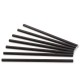 Pajitas de Papel Negras Rectas Ø6mm x 20cm (3.600 Uds)