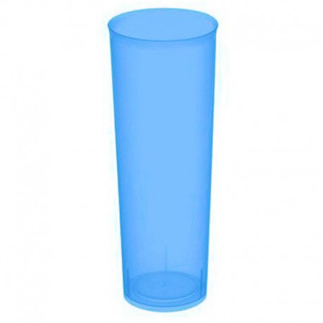 Vasos de Plástico PP Tubo "Irrompibles" Lila Flúor 300ml (6 Uds)