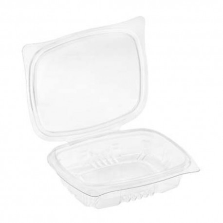 Envases con Tapa Plástico PET Transparentes 250ml (600 Uds)