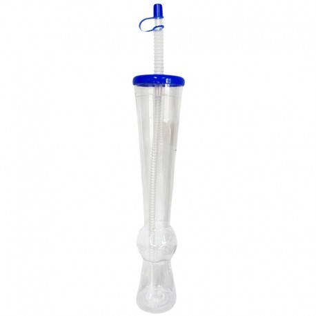 Vasos Yarda de Plástico 500 ml con Pajita