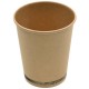 Vasos Biodegradables de Cartón Kraft y PLA 240ml (1.000 Uds)