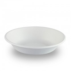 Platos Hondos Biodegradables Caña de Azúcar 19cm (50 Uds)