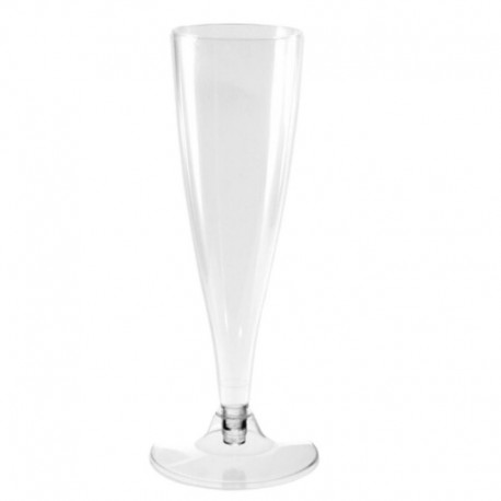 Copas de Cava Flauta de Plástico PS 130cc Transparente