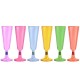 Copas de Cava de Plástico Colores Surtidos 150 ml (24 Uds)