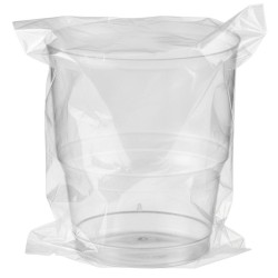 Vaso Enfundando Individual de Plástico PS Catering/Hotel Transparentes 220ml (450 Uds)