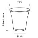 Vasos de Plástico PS Bicolor Vending 166ml (100 Uds)