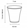 Vasos de Plástico PS Bicolor Vending 166ml (100 Uds)