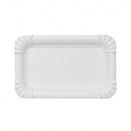 Bandejas de Cartón Blancas Rectangular 12 x 19cm (700 Uds)