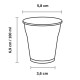 Vasos de Plástico PP Transparentes 100ml (100 Uds)