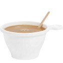 Tazas de Plástico Café con Leche PS Blancas 170 ml (700 Uds)