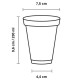 Vasos Térmicos Foam 230 ml con Tapa (100 Uds)