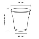 Vasos de Plástico PET 200ml Ø 7,8 cm (50 Uds)