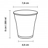 Vasos de Plástico PET 200ml Ø 7,8 cm (50 Uds)