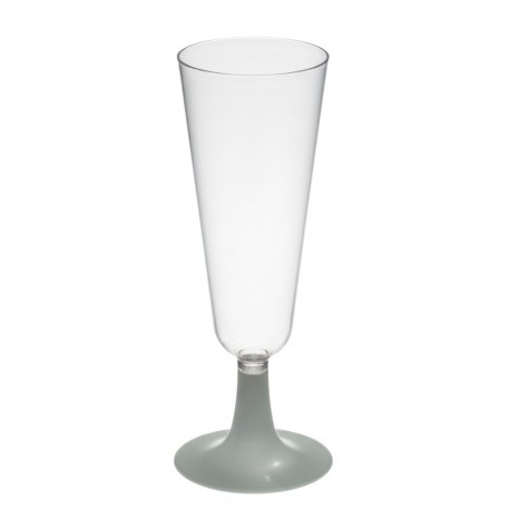 Copas de Cava de Plástico PS 150ml Pie Plata (168 Uds)