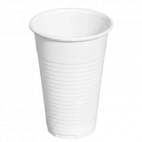 Vasos de Plástico PP Blancos 200ml (100 Uds)