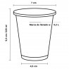 Vasos de Plástico PP Transparentes 220ml (100 Uds)