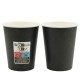 Vasos de Cartón Negros 260ml Ø7,7cm (10 Uds)