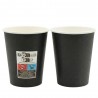 Vasos de Cartón Negros 260ml Ø7,7cm (10 Uds)